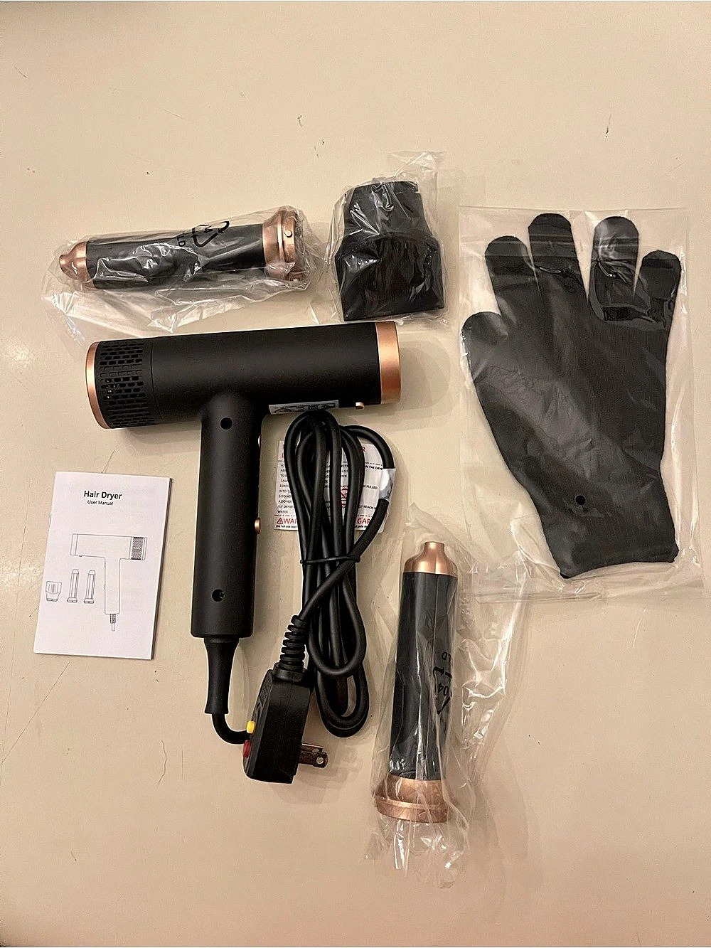 Hair Dryer 3 in 1 Hot Air Styler, 2000 W Ionic Blow Dryer, Lightweight Compact